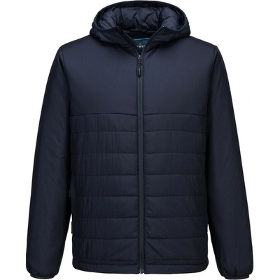 Portwest bunda S608 Professional Hooded Insulated Baffle Modrá tmavá