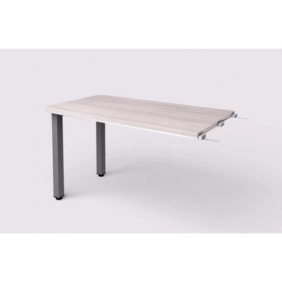 Lenza Prídavný stôl Wels 130x76,2x70cm kovové nohy agát svetlý