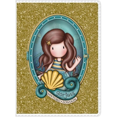 Santoro Малка блестяща тетрадка Gorjuss Making Waves - Deep Secrets, 60 листа, широки редове (843GJ10)