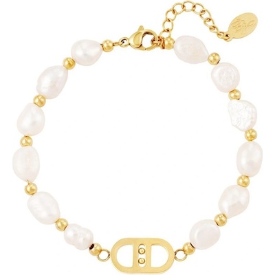 Ornamenti pozlacený Good Life Pearls gold OOR300032