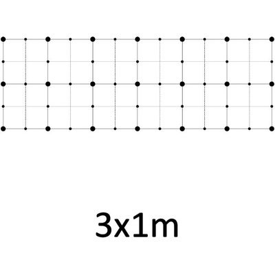 Montážna sada pre zelenú stenu - nerez, rozmer 3 x 1 m