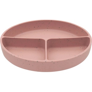 KikkaBoo Чиния с отделения и вакуумно дъно KikkaBoo Platinum Silicone - Blush (31302050034)