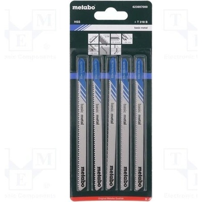 Metabo 5 plátků pro přímočaré pily BASIC METAL 106/ 2,0 mm 623697000