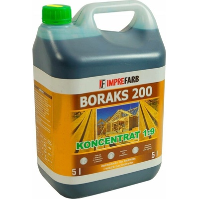 Imprefarb impregnace na dřevo krovů BORAKS 200 zelená 1:9 5L