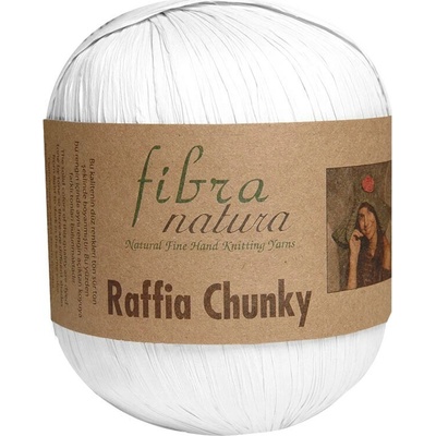 Fibra Natura Raffia Chunky 114-01 bílá