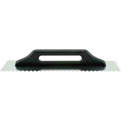 Enco 200/2/6 - Hladítko 480x130mm zubaté, zub 6mm, dřevěná EURO rukojeť, NEREZ