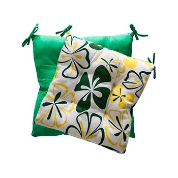 Image 1 of Mira-N Възглавница двулицева ЗЕЛЕНА С ЦВЕТЯ (0198498)