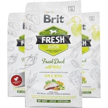 Brit Dog Fresh Duck & Millet Active Run & Work 2,5 kg