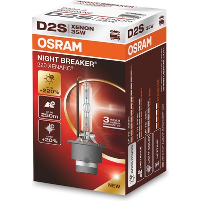 OSRAM D2S 35W XENARC® NIGHT BREAKER® LASER +220% 3 year guarantee* 1 pc - 66240XN2