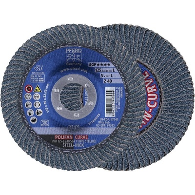 Pferd Vejárovitý brúsny kotúč 125 mm 69398196 2 ks