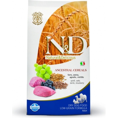 N&D Ancestral Grain Dog Adult Mini Lamb & Blueberry 2,5 kg