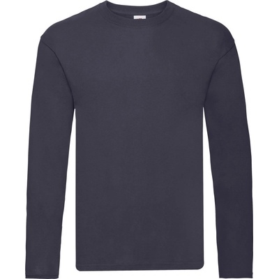 Fruit of the Loom tričko Original LSL T dlouhý rukáv pánské navy deep