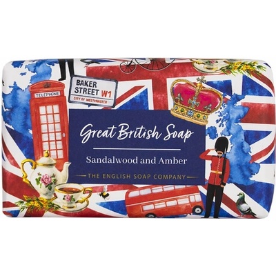 English Soap Company Korunovácia Tuhé mydlo Santalové drevo & Ambra 190 g