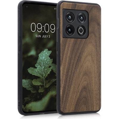 kwmobile dřevěný kryt pro OnePlus 10 Pro 5G tmavě hnědá