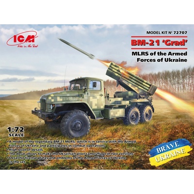 ICM BM 21 Grad MLRS Armed Forces of Ukraine 1:72