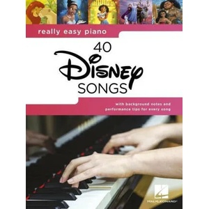 Really Easy Piano: 40 Disney Songs - Songbook with Lyrics (ISBN: 9781705165058)