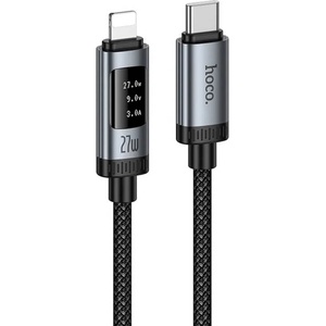 hoco. USB-C към Lightning кабел за Apple устройства с Lightning порт - Hoco U148 USB-C to Lightning Cable Digital Display 27W PD (120 см) (U148)