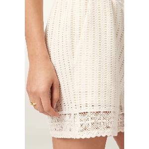 AllSaints къс панталон дамски с памук ELMA (W043TE)