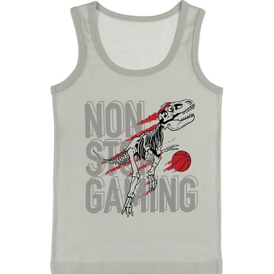 Evona chlapecký nátělník se širokými ramínky F sv.šedá