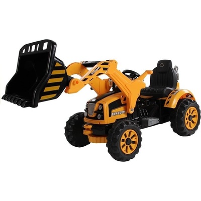 Mamido elektrický traktor s radlicou žltá