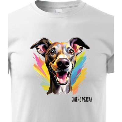 Dětské tričko Italský chrtík Bílá Canvas Dětské tričko 2559