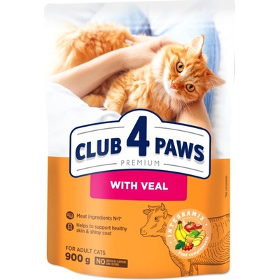 CLUB 4 PAWS Premium S teľacím mäsom 0,9 kg