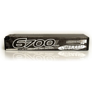 NOSRAM HV ULTRA LCG Modified GRAPHENE-4 6700mAh Hardcase Akku 7.6V LiPo 135C/65C