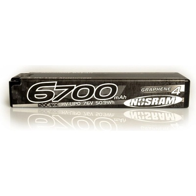 NOSRAM HV ULTRA LCG Modified GRAPHENE-4 6700mAh Hardcase Akku 7.6V LiPo 135C/65C