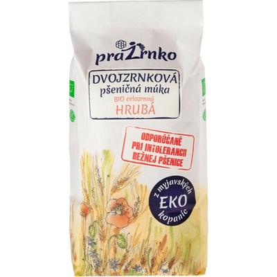 Prazrnko Dvouzrnková mouka celozrnná hrubá BIO 1 kg