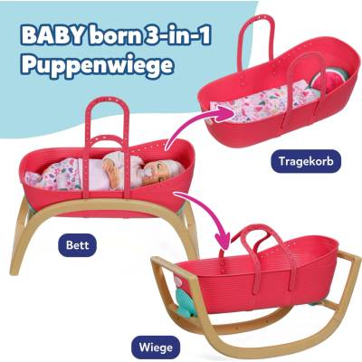 Zapf Creation BABY born Postieľka 3 v 1