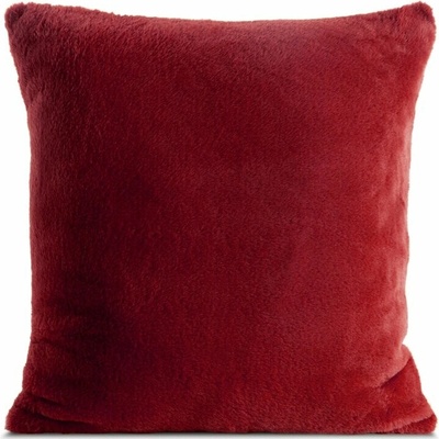 Takoy Povlak na polštář 60x60 cm bordó z měkké kožešinové látky NINA-HF-476412 | 60 x 60 cm