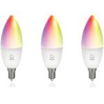 DELTACO SMART HOME SH-LE14RGB LED крушка, E14, свещ, WIFI, 5W, цвят+бяло, регулируема, 3бр. /опаковка