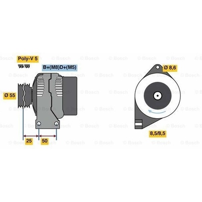 Alternátor BOSCH 0 986 049 540