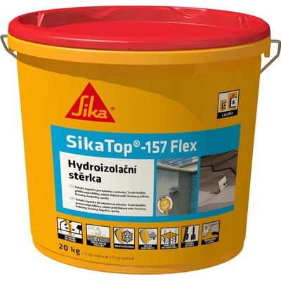 2-složková vysoce elastická hydroizolace pod obklady a dlažbu SikaTop-157 Flex 20kg