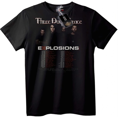 NOONEBRAND Тениска Three Days Grace Експлозии Турне - M, Black