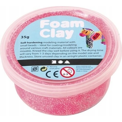 Creativ Company Modelovacia hmota Foam Clay neónovo ružová 35 g