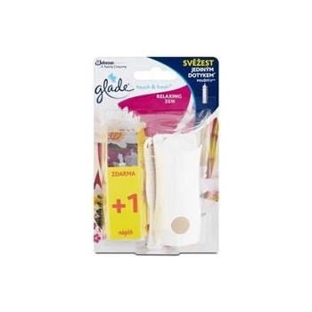 GLADE ONE TOUCH STROJČEK RELAXING ZEN 1 KS +NÁPLŇ 2 x 10 ml