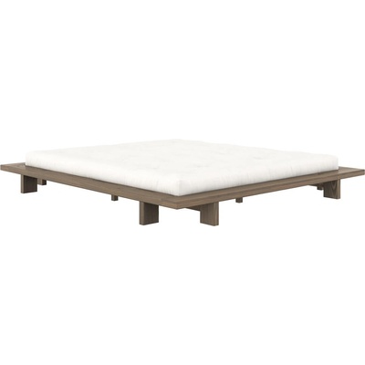 Karup Design Кафяво двойно легло от борова дървесина с решетка 180x200 cm Japan - Karup Design (270106180200)