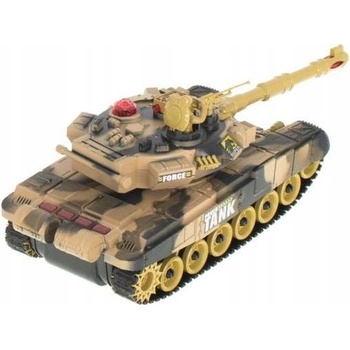 KIK RC tank T-80 No.9995 s dobíjacím packom USB+adaptér 2,4 GHz piesková RTR 1:32