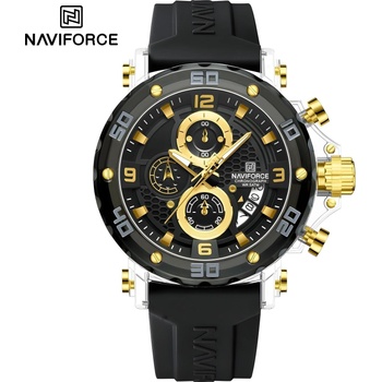 Naviforce Часовници Naviforce MR-38556 - Черно/Жълто/Прозрачно KP38556 (MR-38556)