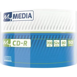 MYMEDIA CD-R диск, 700MB, 52x, 50 бр. , в термосвиваема опаковка, MYMEDIA (от VERBATIM) 69201 (69201)