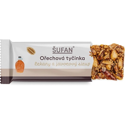Šufan Orechová tyčinka Pekanová s javorovým sirupom 33 g