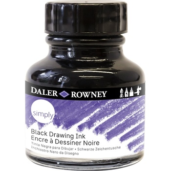 Daler Rowney Simply Акрилно мастило Black 29, 5 ml 1 бр (164029028)