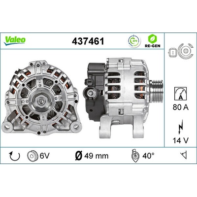 Alternátor VALEO 437461