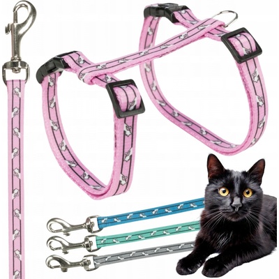 Trixie Postroj s vodítkem pro kočku 27 - 45 cm 10 mm 1,20 m – Zboží Mobilmania