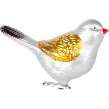 MagicHome Ozdoba bal. 2 ks vtáčiky na vianočný stromček 11 cm