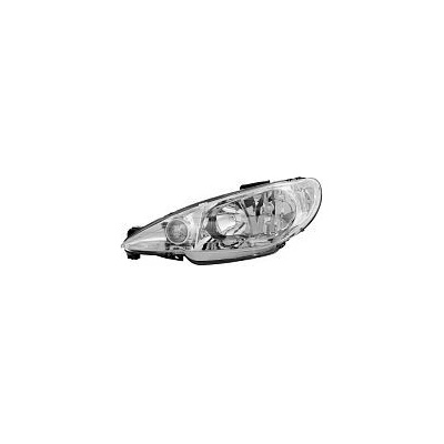 Levé přední světlo PEUGEOT 206 |1/1998-04/2009| DEPO | 550-1121L-LD-EM – Hledejceny.cz