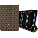 GUESS Калъф за iPad Pro 11 (2024) - Guess Magnetic 4G Big Logo (GUFC11PM24PS4S4SGW) - Кафяв
