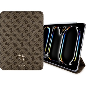 GUESS Калъф за iPad Pro 11 (2024) - Guess Magnetic 4G Big Logo (GUFC11PM24PS4S4SGW) - Кафяв