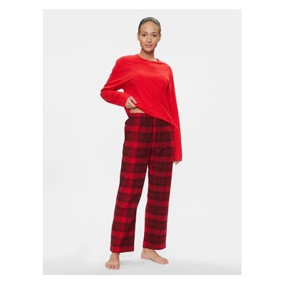 Calvin Klein Underwear Пижама 000QS7036E Червен Relaxed Fit (000QS7036E)